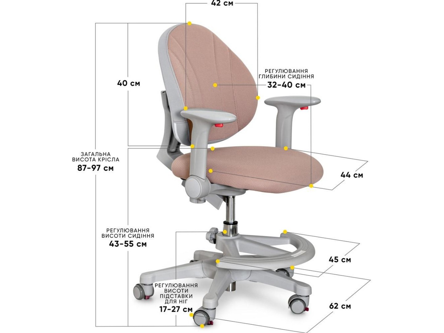 Крісло дитяче Evo-kids Mio-BR (Y-407 BR) — фото 3